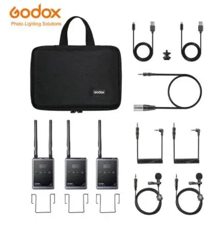 Godox WMicS1 Pro  TX/RX/Kit1/kit2 Camera-Mount UHF Wireless Microfone System(514 to 596 MHz) for DSLR Camera Camcorder