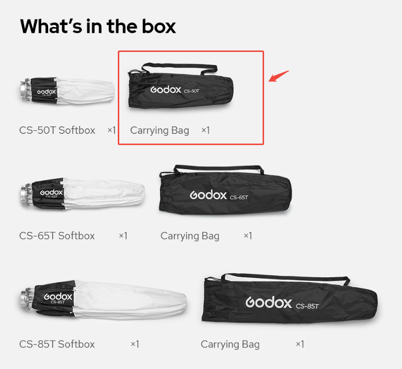 Godox CS-50T carrying bag(ONLY BAG)
