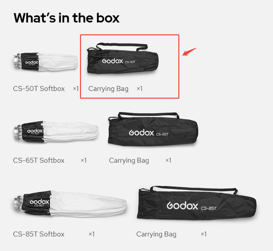 Godox CS-50T carrying bag(ONLY BAG)
