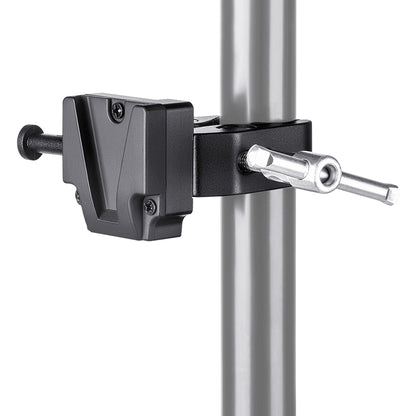 Fomito Upgraded V Mount Battery Clamp Quick Anti- slip Release Plate for Light Stand or Support Rod FMT-VJ