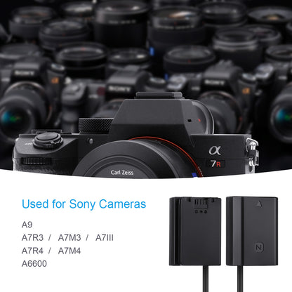 Fomito NP-FZ100 D-Tap Port Power Adapter Replacement for Sony Battery Charger A7R4 A7R3 A9 A6600