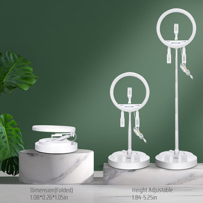 NiceFoto LR-318C scalable ring light with 3 phone holders free installation for live broadcast