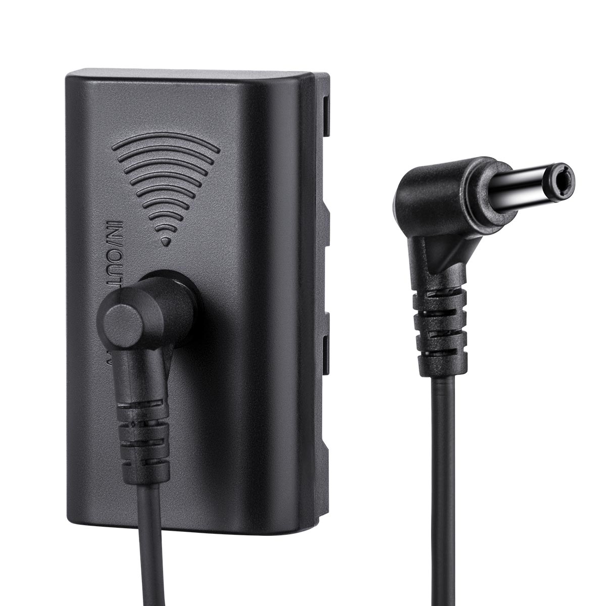 Fomito NP-F Dummy Battery with DC Power Cable for F970 F750 F550 to Camera Monitor LED Video Light