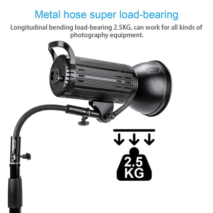 Fomito 30cm Extension Hose 25KG Load-bearing Flex Tube Adjustable Clamp Mount with Convert Screw