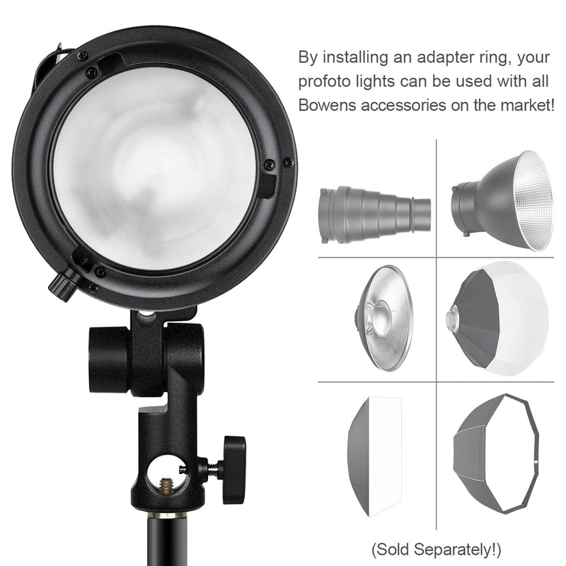 Fomito Studio Profoto Speedring to Bowens Mount Converter Monolight Interchangeable Adapter Ring