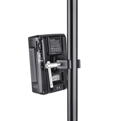 Fomito Upgraded V Mount Battery Clamp Quick Anti- slip Release Plate for Light Stand or Support Rod FMT-VJ