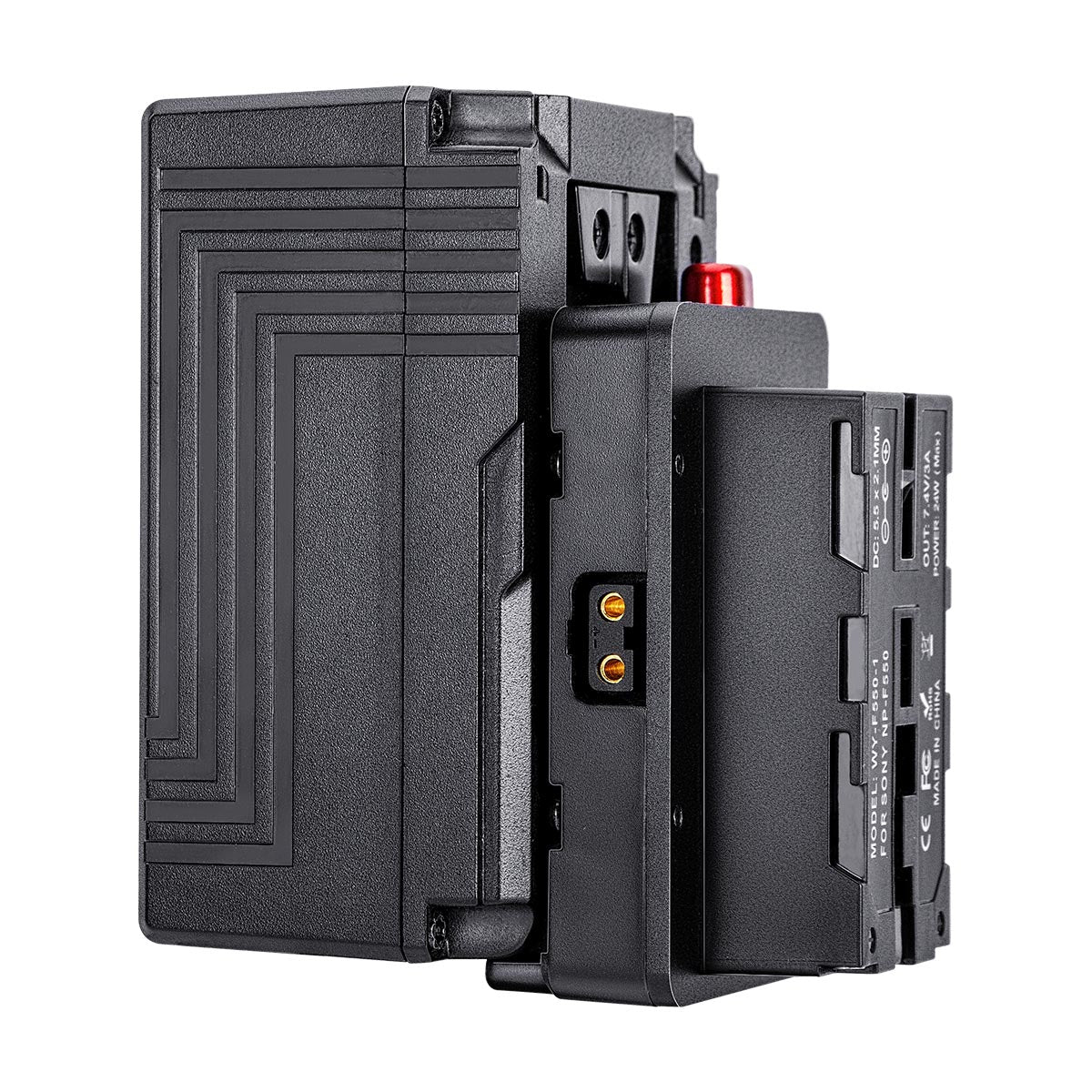 Fomito NP-F Dummy Battery to V-Lock V Mount Plate for Sony F970 F750 F550 Battery to Camera Monitor