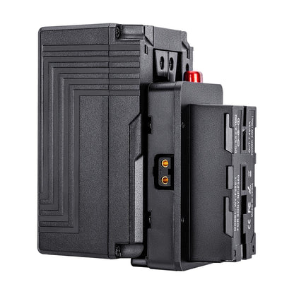 Fomito NP-F Dummy Battery to V-Lock V Mount Plate for Sony F970 F750 F550 Battery to Camera Monitor