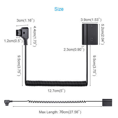 Fomito NP-FZ100 D-Tap Port Power Adapter Replacement for Sony Battery Charger A7R4 A7R3 A9 A6600