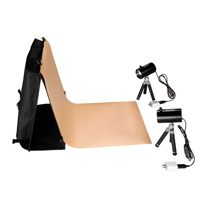 NiceFoto LD-40×40cm Portable Tent Kit 120° COB Light Box Adjustable Angle with Background Plate