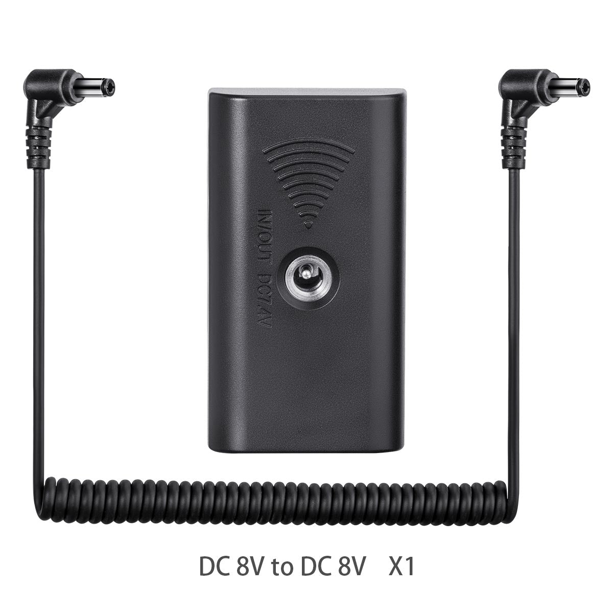 Fomito NP-F Dummy Battery with DC Power Cable for F970 F750 F550 to Camera Monitor LED Video Light