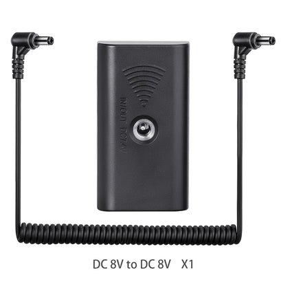 Fomito NP-F Dummy Battery with DC Power Cable for F970 F750 F550 to Camera Monitor LED Video Light