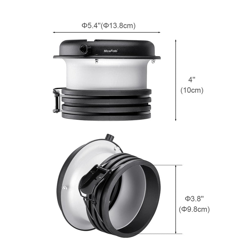 Fomito Studio Profoto Speedring to Bowens Mount Converter Monolight Interchangeable Adapter Ring