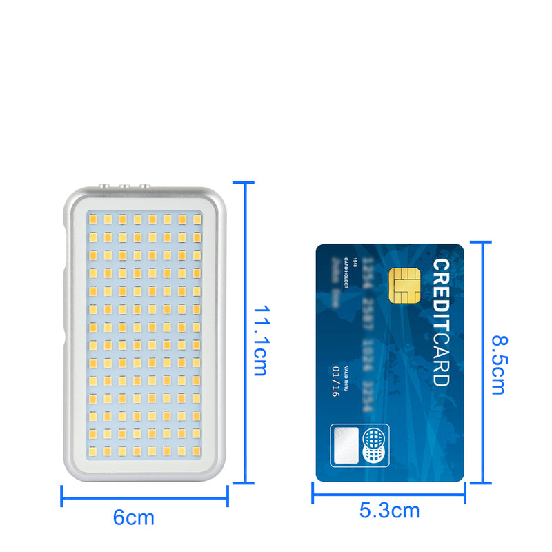 Fomito LED112 Built-in Battery LED Light Panel Dimmable Portable Fill Light with USB cable