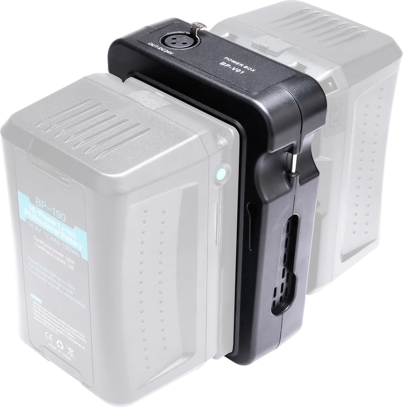 NiceFoto BP-V01 BP-V02 Battery Holder V-Lock Battery Bracket Power Box for BP Lithium Battery