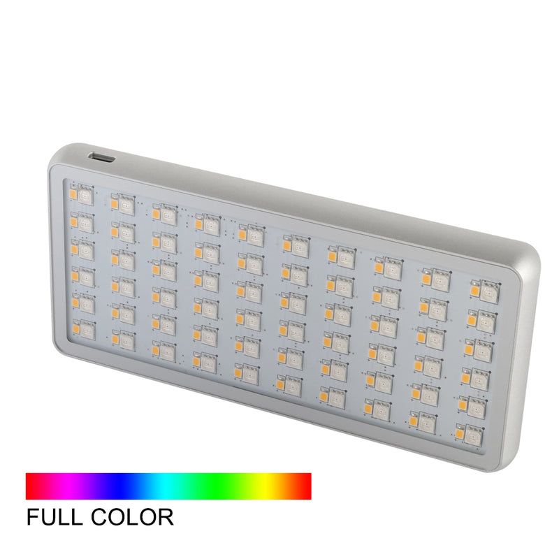 NiceFoto TC-168 RGB.W Bi-color 2800-9900K 10W Pocket LED Video Light Built-in Li-ion Battery