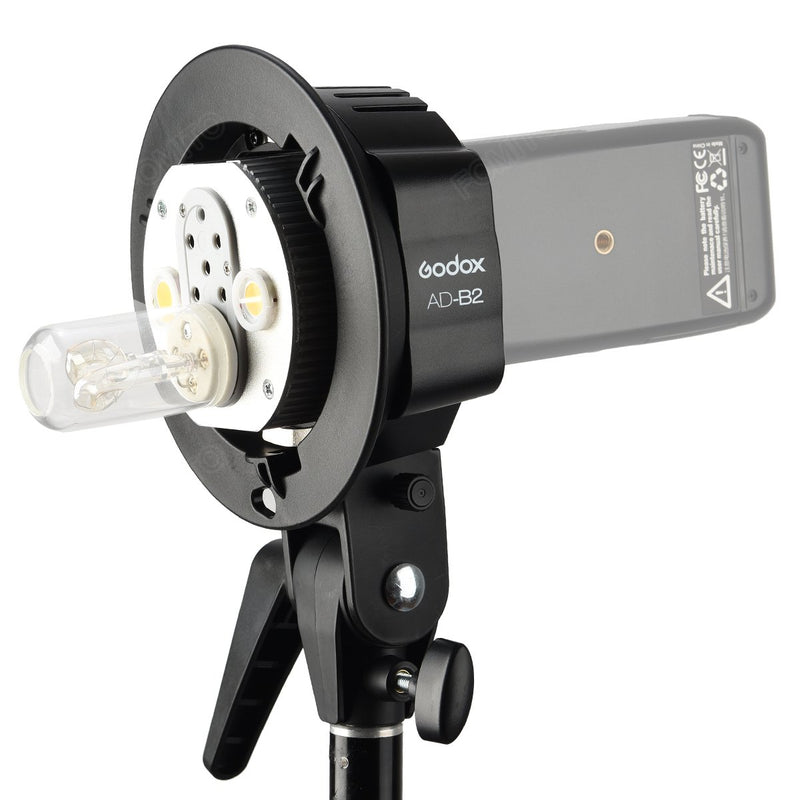 Godox AD-B2 AD200 Dual Power Flash Head S-type double lamp holder - FOMITO.SHOP