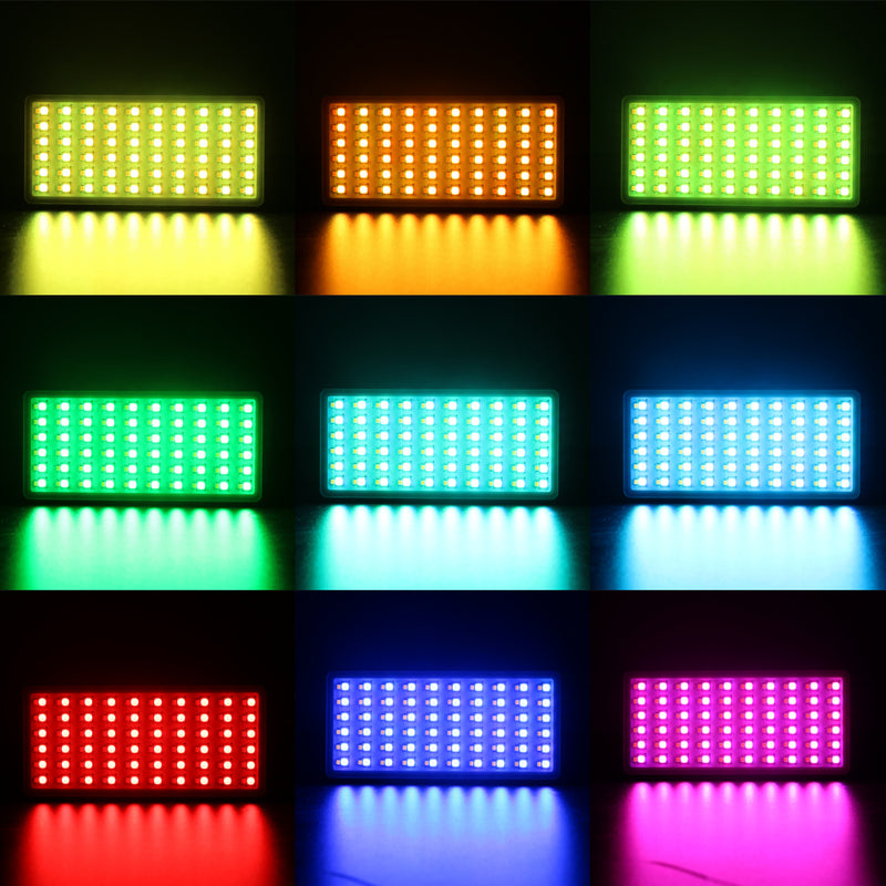 NiceFoto TC-168 RGB.W Bi-color 2800-9900K 10W Pocket LED Video Light Built-in Li-ion Battery