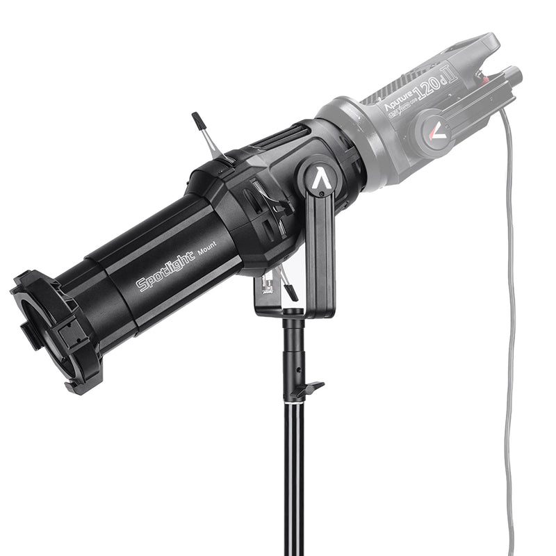 Aputure Spotlight Mount Set 19° 26° 36° Bowens Mount with B-size Gobos Gobo Holder Gel Frame