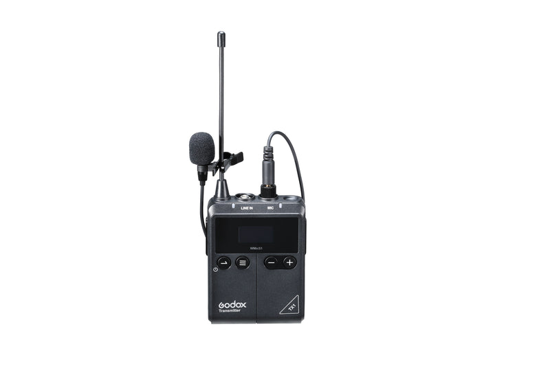 Godox Little Bee UHF Wireless System Transmitter TX1 and Receiver RX1 StickUp Handheld Microphone