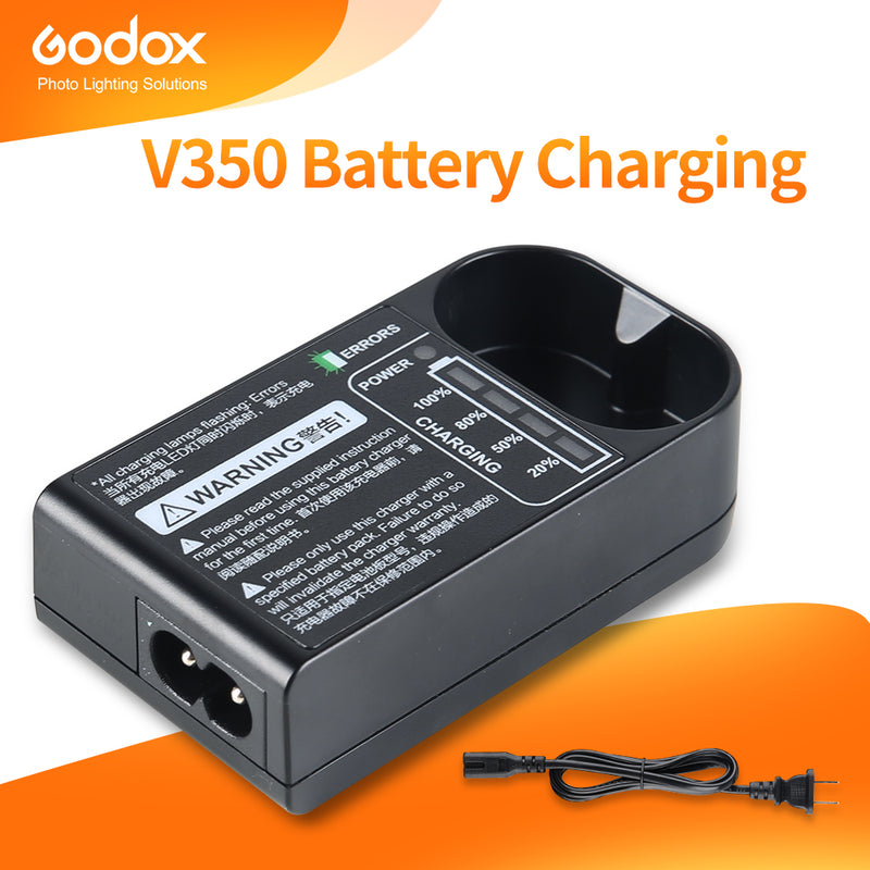 Godox Battery Charger C20 DC Charger for Godox V350C V350N V350S V350F V350O Flash Speedlite