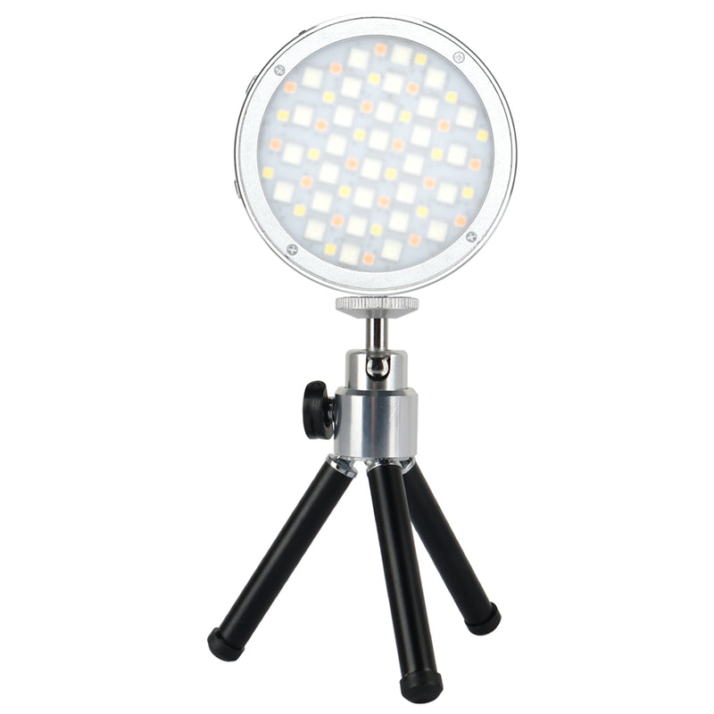 Godox R1 Magnetic Round RGB Mini Creative LED Light 2500-8500K CRI98 with Velcro& Lithium Battery