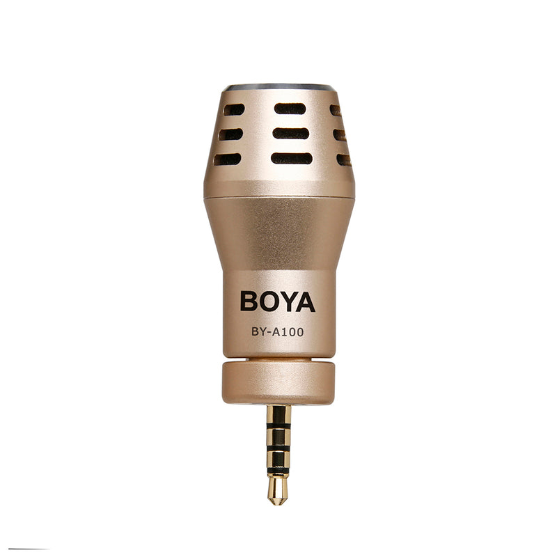 BOYA BY-A100 Mini Microphone 3.5mm Omnidirectional Electret Condenser for Video Audio Recording