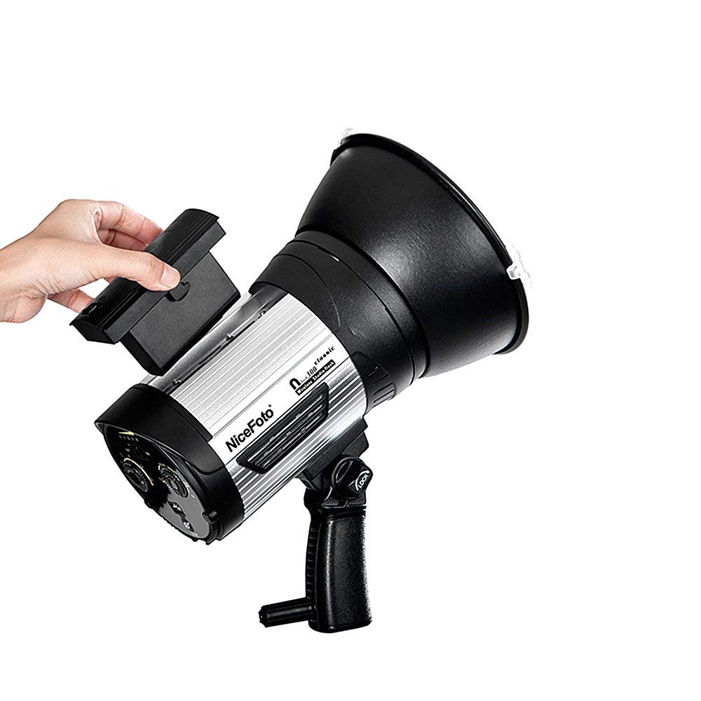 NiceFoto nflash300 300Ws GN54 Wireless Studio Flash with Built-in Wireless Hi-speed Flash Light for Outdoor Flash