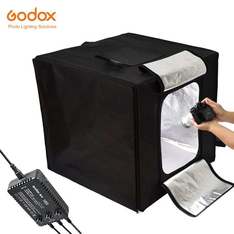 Godox LST80 60W 80*80*80cm 3PCS Mini LED Photography Studio Shooting Tent 13500~14500 Lumen with Carry Bag