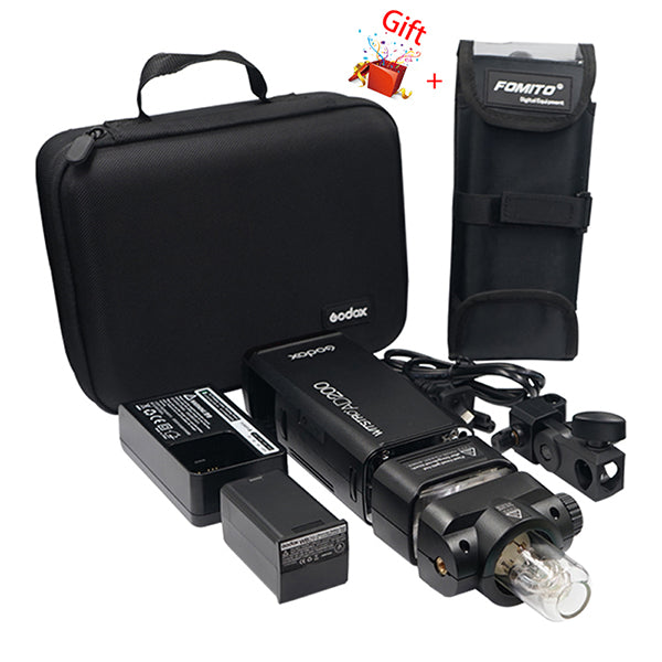 Godox AD200 Kit 200Ws 2.4G TTL Pocket Flash 1/8000 HSS With Fomito BS200 Portable Pouch EC200