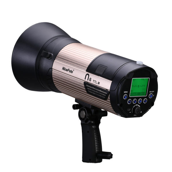 NiceFoto N6 600W TTL M GN89 HSS Wireless Portable Flash Light For Canon 5DSR 5DS 5D IV 5D III 6D II 7D II 80D