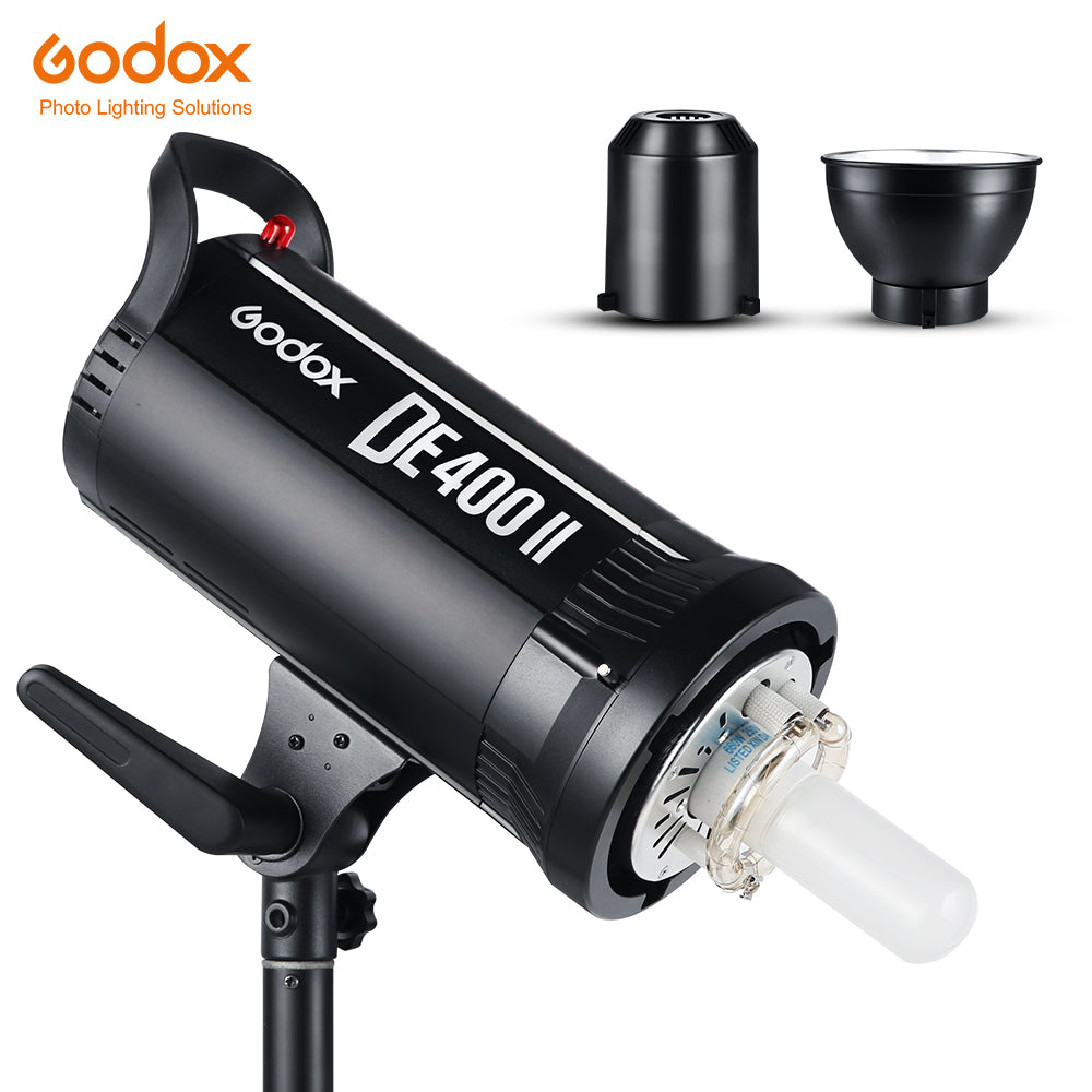 Godox DE400II 400Ws Photo Studio Flash Light GN 76 2.4G X System 5600K Sync Cord for Wedding Portrait and Product Photography