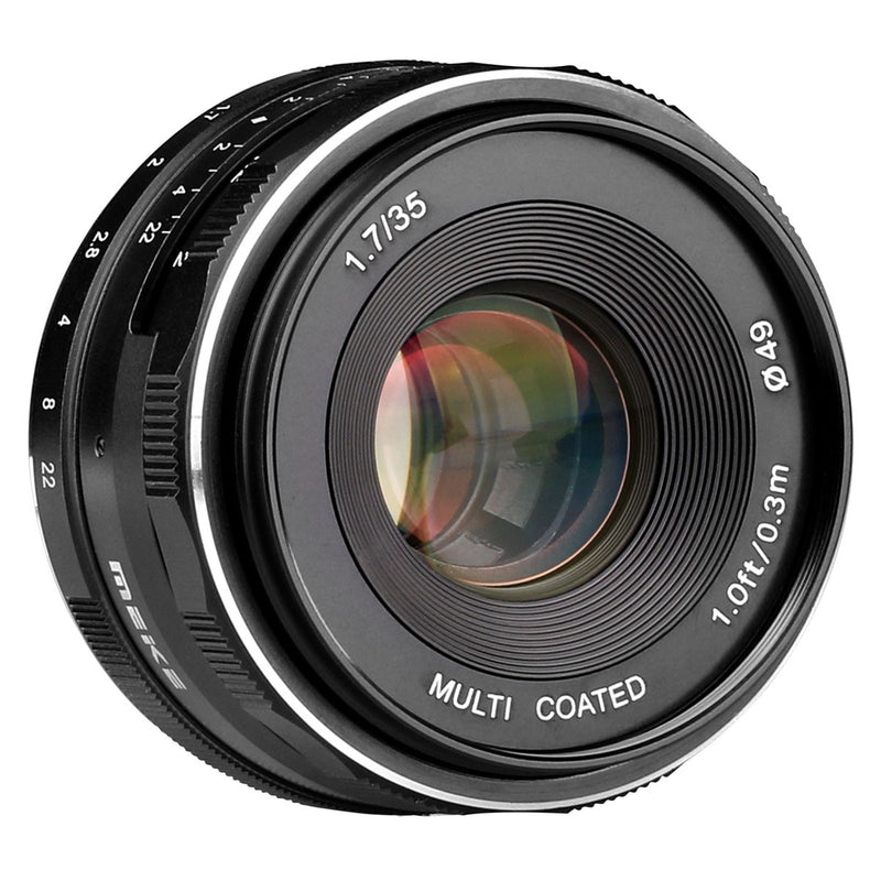 Meike MK-35mm F1.7 Standard-focal Lens Fit for Canon/Nikon/Sony/Olympus/Panasonic/Fujifilm