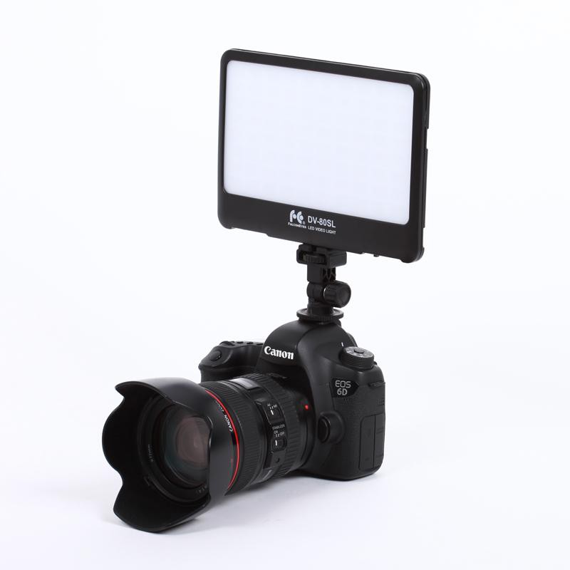 FalconEyes DV-80SL Super Slim Light Weight on Camera LED Light - FOMITO.SHOP