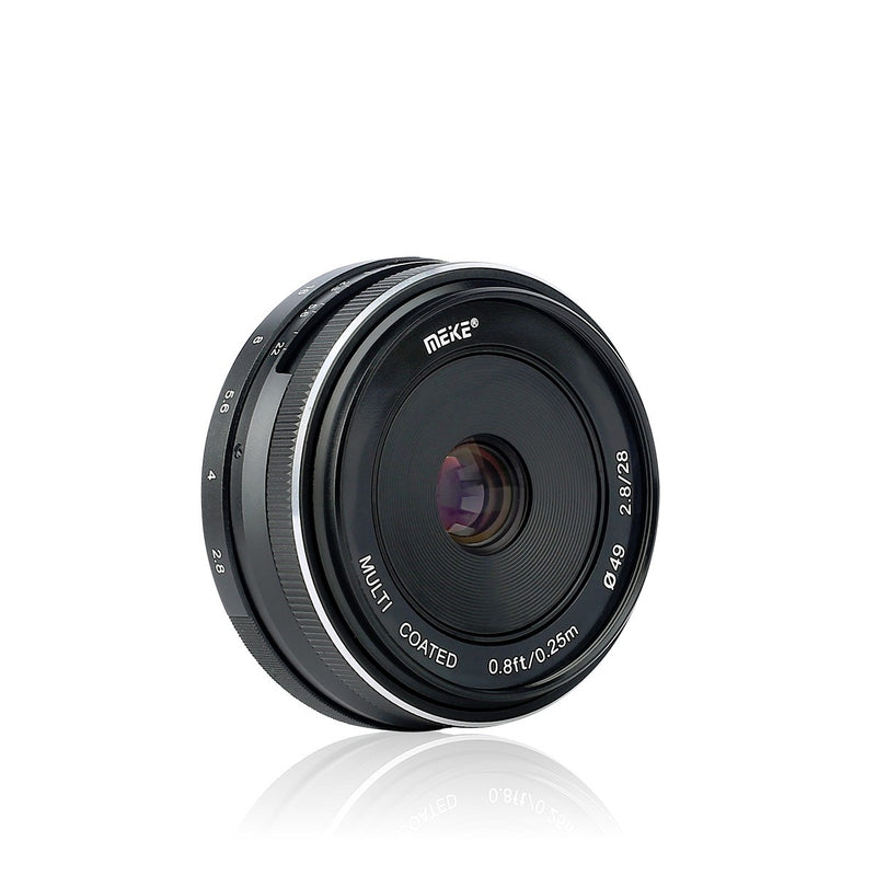 Meike 28mm F2.8 Standard-focal Lens Fit for Canon/Nikon/Sony/Olympus/Panasonic/Fujifilm