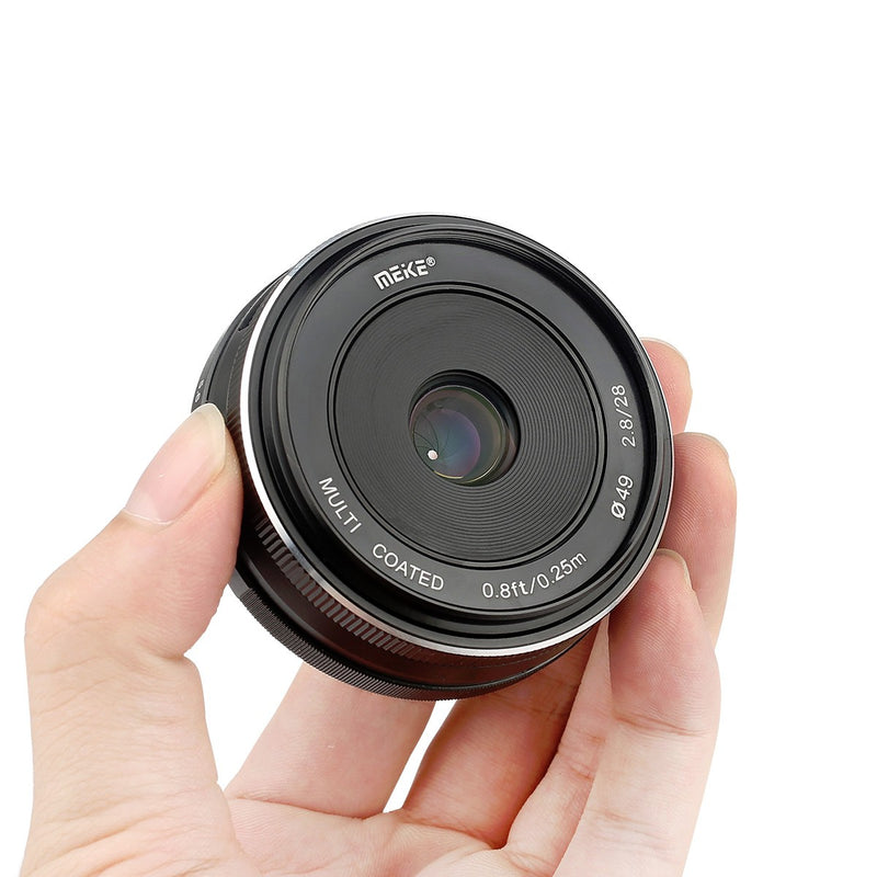 Meike 28mm F2.8 Standard-focal Lens Fit for Canon/Nikon/Sony/Olympus/Panasonic/Fujifilm