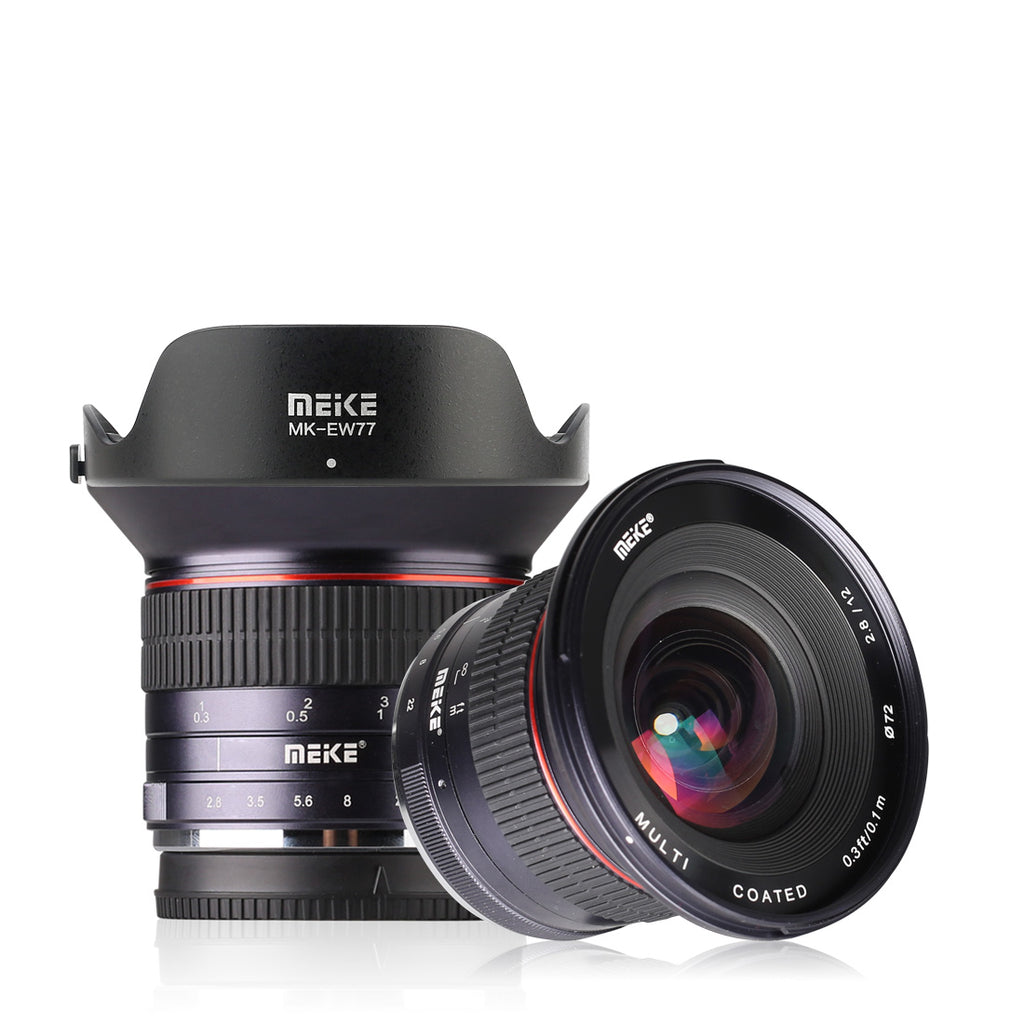 Meike MK-12mm F2.8 Wide Angle Lens Fit for Canon/Nikon/Sony/Olympus/Panasonic/Fujifilm