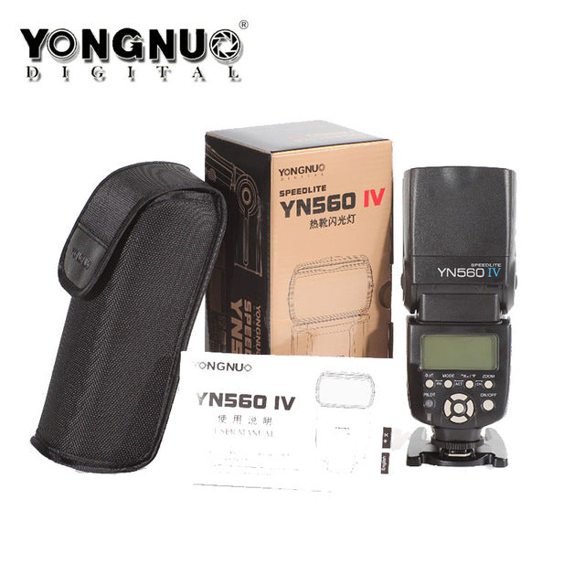 Yongnuo YN560 IV  Flash Speedlite for Canon Nikon Olympus Pentax wireless Support 560TX RF605 RF603 RF602 trigger