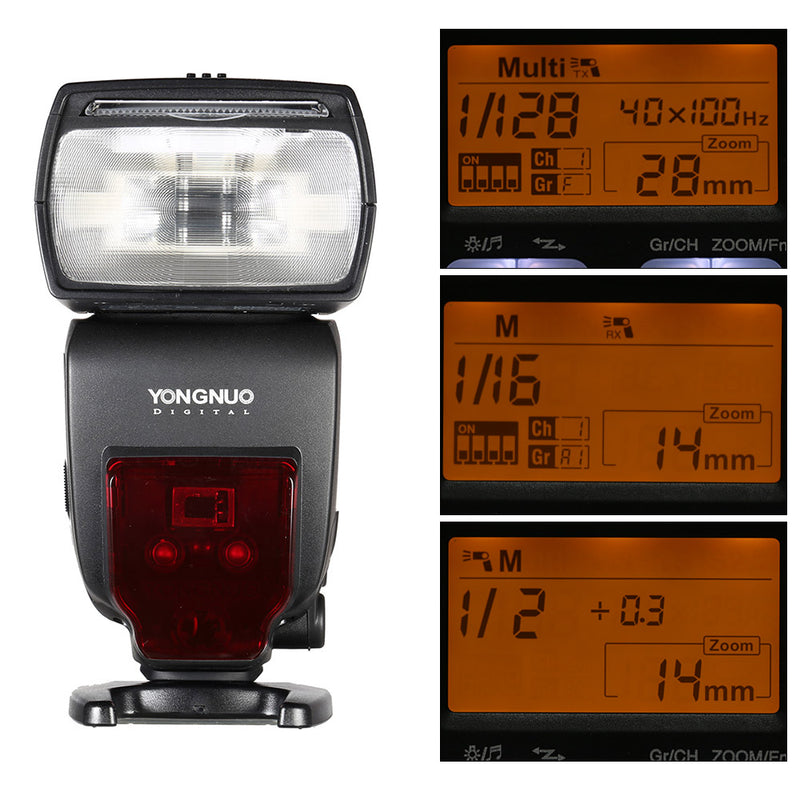 YONGNUO YN660 Flash Speedlite GN66 2.4G Wireless Radio Master Slave for Canon Nikon