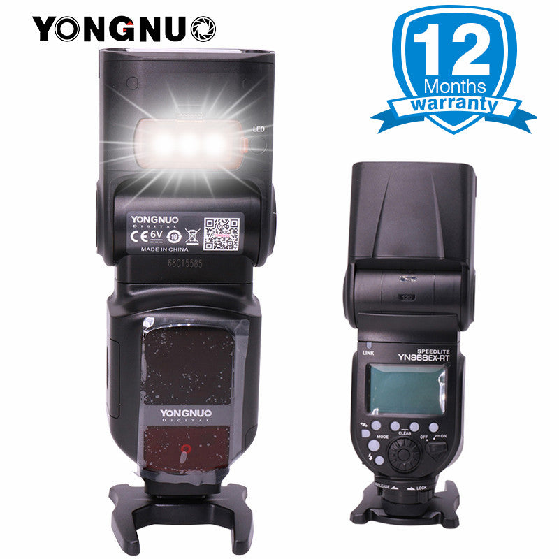 YONGNUO YN968EX-RT Wireless TTL Master Flash Speedlite with Built-in LED Light 1/8000s HSS for Canon 500D 550D 40D 1000D 1100D