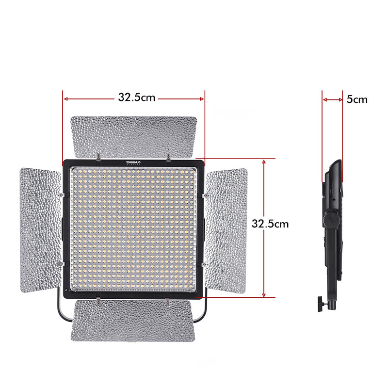 YONGNUO YN860 3200K-5500K Bi-Color Temperature Pro LED Video Light Fill Light CRI 95+ w/CT Filters Video Light