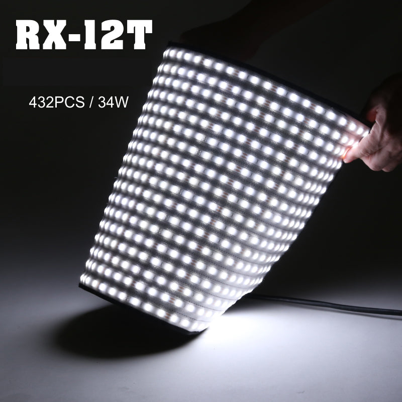 Falcon Eyes 34W Photo Light Portable LED Photo Light 280pcs Flexible LED Photo Light RX-12T