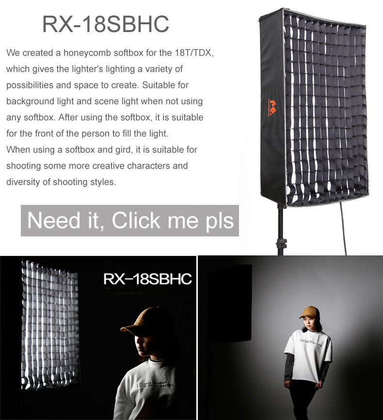 Falcon Eyes RX-18TD 504pcs 3200-5600K Stepless dimming LED Light Roll Flexible Waterproof Mat Led Studio Panel light Mat