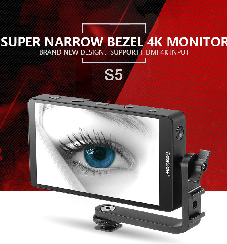 Desview S5 4K HDMI full HD monitor for A7 & 5D camera shooting 5.5 inch stylishly thin screen with 1920*1080