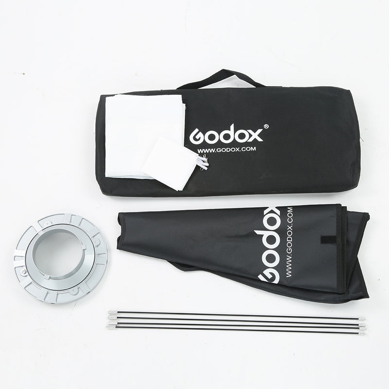 Godox SB-BW Softbox with Bowens Mount White Diffuser Portable Square Reflector for Flash