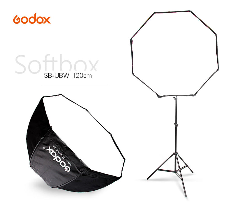 Godox SB-UBW Portable Octagon Softbox Umbrella Brolly Reflector for Speedlight Flash