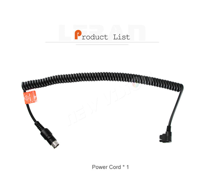 Godox AD-S1 Original Power Cable Cord for Godox WITSTRO AD180 AD360 AD360II Flash Speedlite