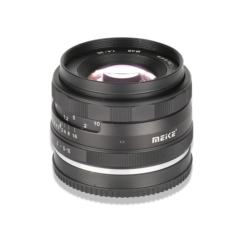 Meike MK-35mm F1.4 Standard-focal Fixed Focus Lens Fit for Canon/Nikon/Sony/Fuji/Olympus/Panasonic