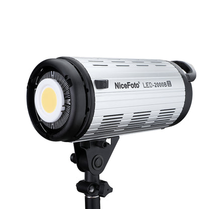 NiceFoto LED-2000B II Daylight Stepless LED Light AC/DC Dual Power Supply 2.4G Remote APP Control