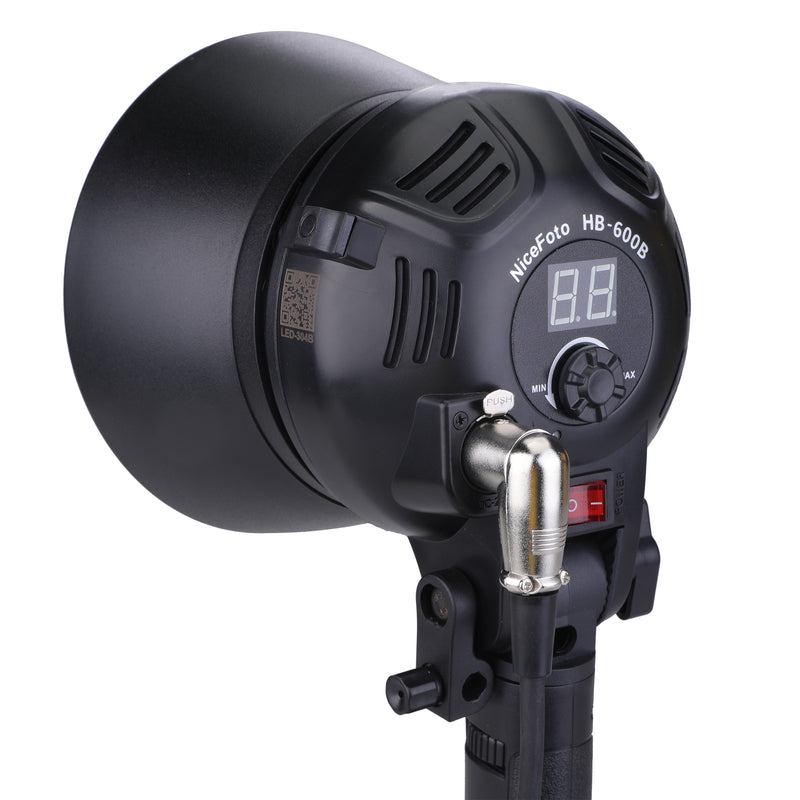 NiceFoto HB-600B Handheld Daylight COB LED Video Light 60W APP Remote Control with Li-ion Battery